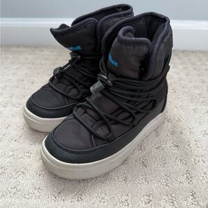 Native Kids Black and White Boots